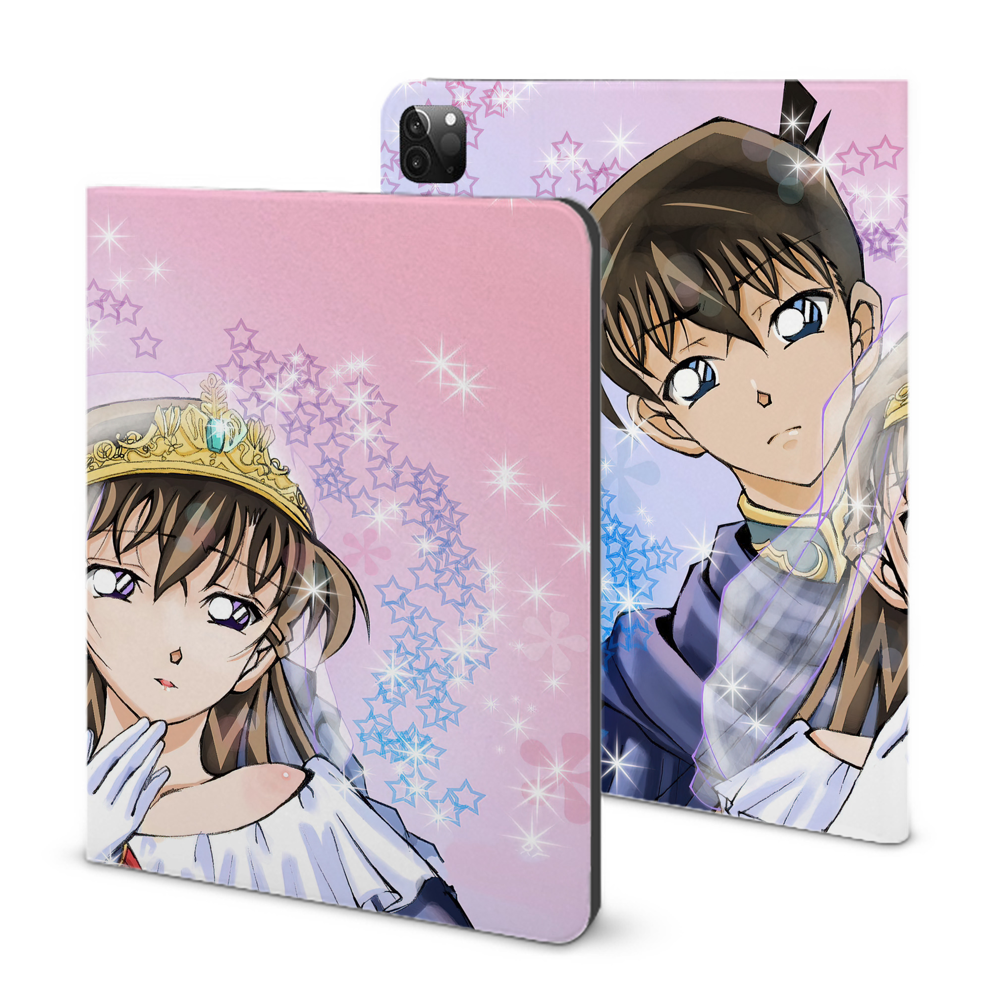 （画像用） 名探偵コナン Detective Conan IPadケース ペンホルダー付き ブックスタイルデザイン